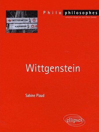 Couverture du livre « Wittgenstein » de Plaud aux éditions Ellipses