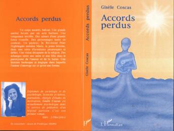 Couverture du livre « Accords perdus » de Gisèle Coscas aux éditions L'harmattan