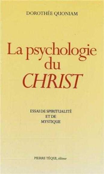 Couverture du livre « La psychologie du Christ » de  aux éditions Tequi