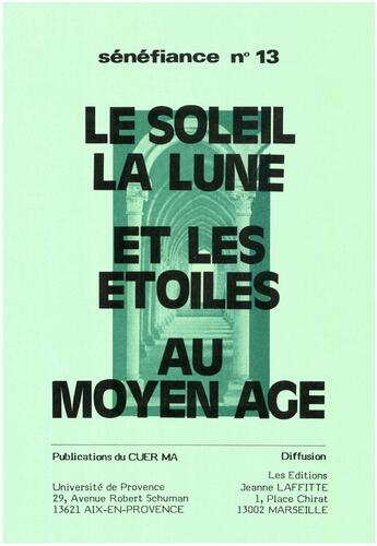 Couverture du livre « Le soleil, la lune et les etoiles » de  aux éditions Presses Universitaires De Provence