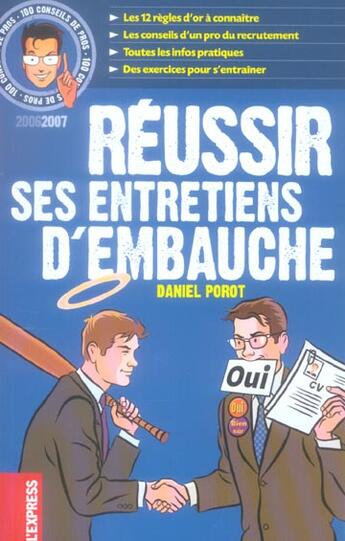 Couverture du livre « Reussir Ses Entretiens D'Embauche (Edition 2006-2007) » de Daniel Porot aux éditions L'express