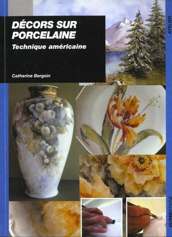 Couverture du livre « Décors sur porcelaine : technique américaine » de Catherine Bergoin aux éditions Ulisse