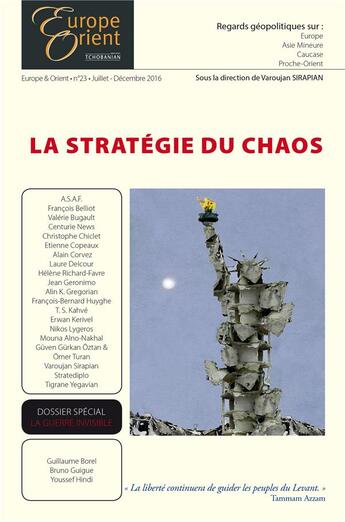 Couverture du livre « Europe&orient-23 : strategie du chaos » de S/Dir. De V. Sirapia aux éditions Sigest