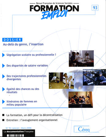 Couverture du livre « PROSPECTIVE FORMATION EMPLOI T.93 » de  aux éditions Documentation Francaise