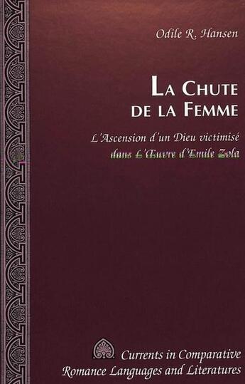 Couverture du livre « La chute de la femme » de Hansen Odile aux éditions Peter Lang