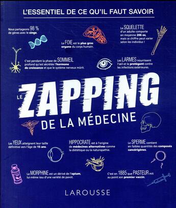 Couverture du livre « Le zapping de la médecine » de Lea Milsent aux éditions Larousse