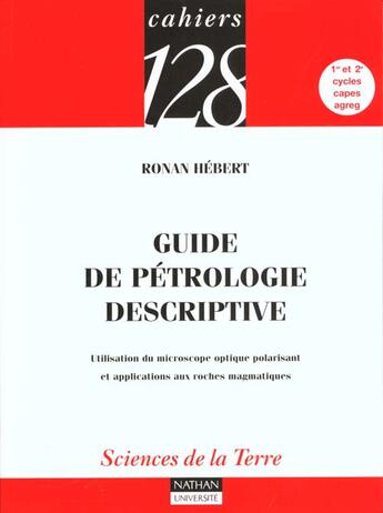 Couverture du livre « Guide de petrologie descriptive » de Ronan Hebert aux éditions Nathan