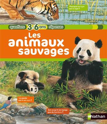 Couverture du livre « Les animaux sauvages » de Vandewiele/Etienne aux éditions Nathan