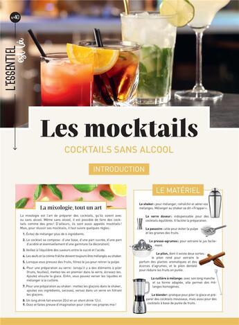 Couverture du livre « Les mocktails : les cocktails sans alcool » de  aux éditions Mercileslivres