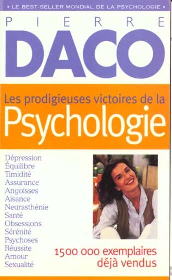 Couverture du livre « Prodigieuses Victoires De La Psychologie » de Pierre Daco aux éditions Marabout