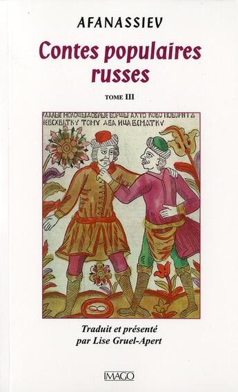 Couverture du livre « Contes populaires russes t.3 » de Afanassiev aux éditions Imago