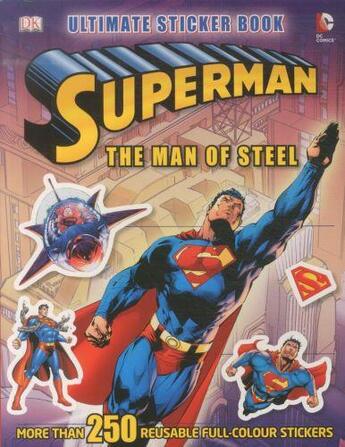 Couverture du livre « Superman the man of steel ultimate sticker book » de  aux éditions Dk Children