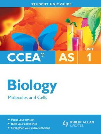 Couverture du livre « CCEA AS Biology Unit 1: Molecules and Cells Student Unit Guide Ebook E » de Campton John aux éditions Hodder Education Digital