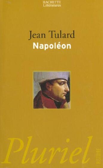 Couverture du livre « Napoleon » de Jean Tulard aux éditions Pluriel
