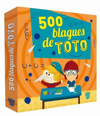 Couverture du livre « 500 blagues de Toto » de Virgile Turier aux éditions Deux Coqs D'or