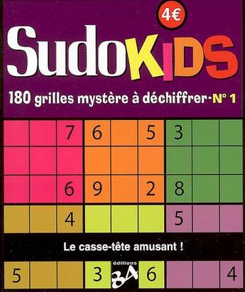 Couverture du livre « Sudokids 1 180 grilles mystere a dechiffrer » de  aux éditions J'ai Lu