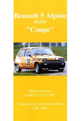 Couverture du livre « Renault 5 Alpine 