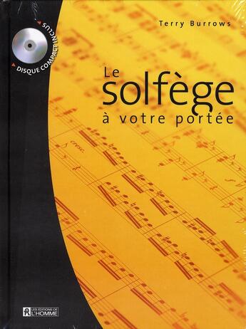 Couverture du livre « Le solfege a votre portee » de Terry Burrows aux éditions Editions De L'homme