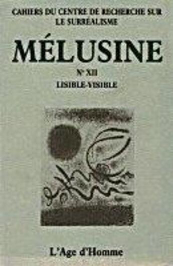 Couverture du livre « Melusine 12 lisible-visible » de  aux éditions L'age D'homme