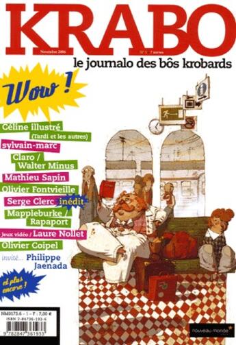 Couverture du livre « REVUE KRABO N.1 ; krabo t.1 » de Revue Krabo aux éditions Nouveau Monde