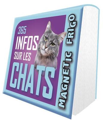 Couverture du livre « Magnétique frigo 365 infos sur les chats (édition 2022) » de  aux éditions Hugo Image