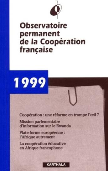 Couverture du livre « Rapport 1999 » de Wip aux éditions Karthala