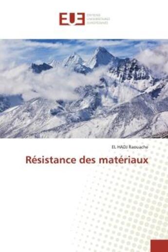 Couverture du livre « Resistance des materiaux » de Raouache aux éditions Editions Universitaires Europeennes