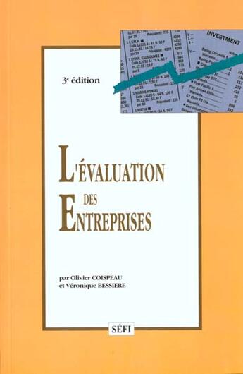 Couverture du livre « Évaluation des entreprises (3e édition) » de Besiere aux éditions Sefi