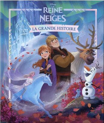 Couverture du livre « La Reine des Neiges : la grande histoire » de Disney aux éditions Disney Hachette