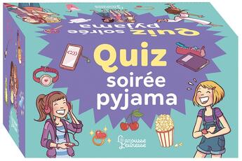 Couverture du livre « Quiz soiree pyjama » de Lebrun/Amandine aux éditions Larousse