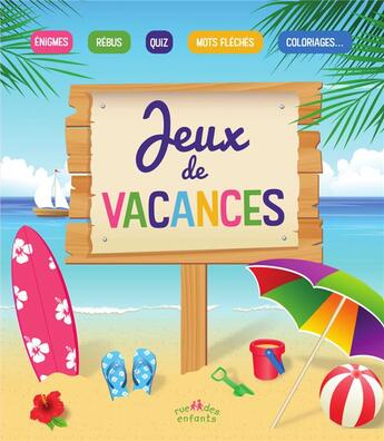 Couverture du livre « Jeux de vacances » de  aux éditions Ctp Rue Des Enfants