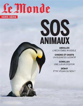 Couverture du livre « Le monde hs n 65 sos animaux - mars 2019 » de  aux éditions Le Monde Hors-serie