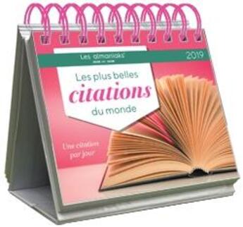 Couverture du livre « Les plus belles citations du monde (édition 2019) » de  aux éditions Editions 365