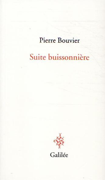 Couverture du livre « Silhouette buissonnière » de Pierre Bouvier aux éditions Galilee