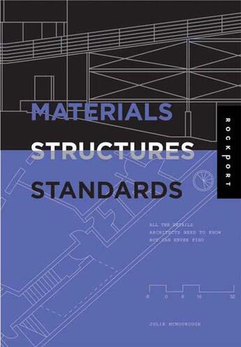 Couverture du livre « Materials structures standards » de Mcmorrough Julia aux éditions Rockport