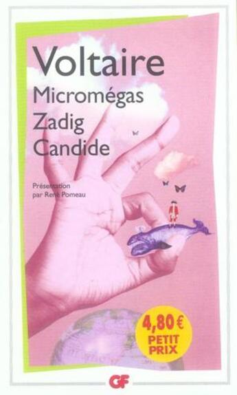 Couverture du livre « Micromegas, zadig, candide(nouvelle edition) » de Voltaire aux éditions Flammarion