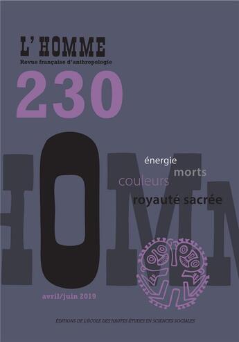 Couverture du livre « L'homme t.230 » de L'Homme aux éditions Ehess