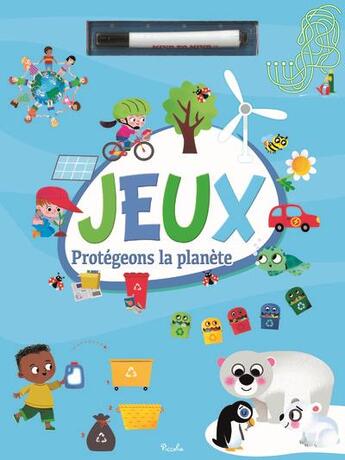 Couverture du livre « Protege la planete cherche et trouve » de  aux éditions Piccolia