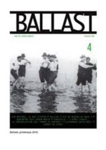 Couverture du livre « Revue ballast n4 » de  aux éditions Aden Belgique