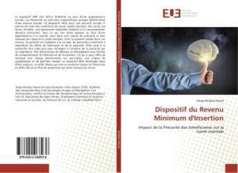 Couverture du livre « Dispositif du Revenu Minimum d'Insertion » de Serge Boileau-Nosal aux éditions Editions Universitaires Europeennes