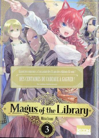Couverture du livre « Magus of the library Tome 3 » de Mitsu Izumi aux éditions Ki-oon