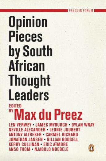 Couverture du livre « Opinion Pieces by South African Thought Leaders » de Preez Max Du aux éditions Penguin Books Ltd Digital