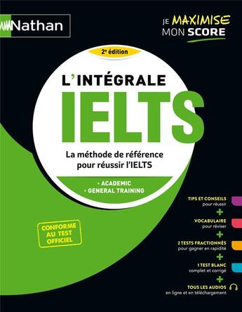 Couverture du livre « L'integrale ielts - 2e edition 2023 » de Murdoch Stern/Parker aux éditions Nathan