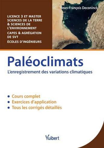 Couverture du livre « Paléoclimats » de Jean-Francois Deconinck aux éditions Vuibert