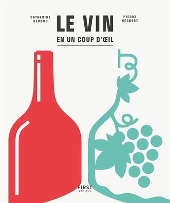 Couverture du livre « Le vin en un seul coup d'oeil » de Catherine Gerbod et Pierre Herbert aux éditions First