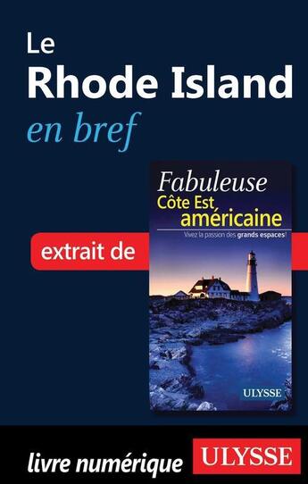 Couverture du livre « Le Rhode Island en bref » de  aux éditions Ulysse