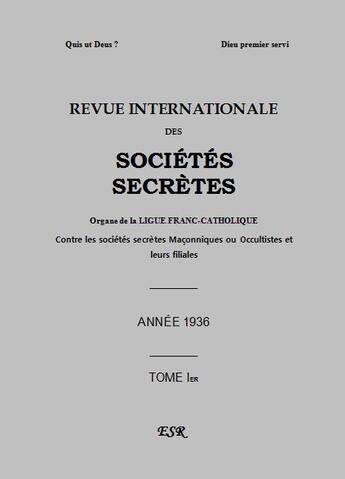 Couverture du livre « R.I.S.S. grise 1936 » de Ernest Jouin aux éditions Saint-remi