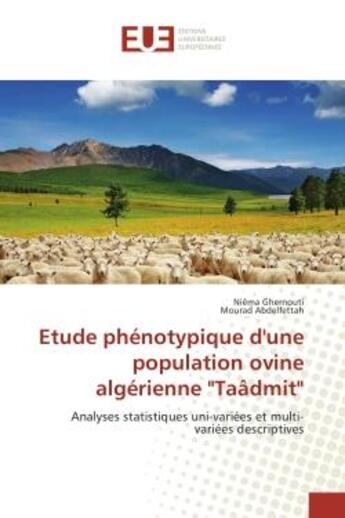 Couverture du livre « Etude phenotypique d'une population ovine algerienne 