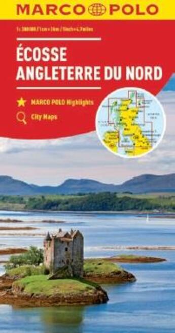 Couverture du livre « Ecosse, Angleterre Du Nord 1 : 300 000 » de  aux éditions Mairdumont