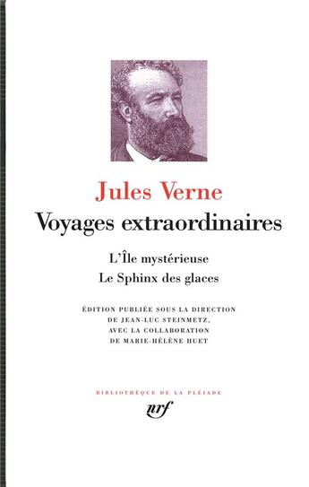 Couverture du livre « Voyages extraordinaires ; l'île mystérieuse ; le sphinx des glaces » de Jules Verne aux éditions Gallimard